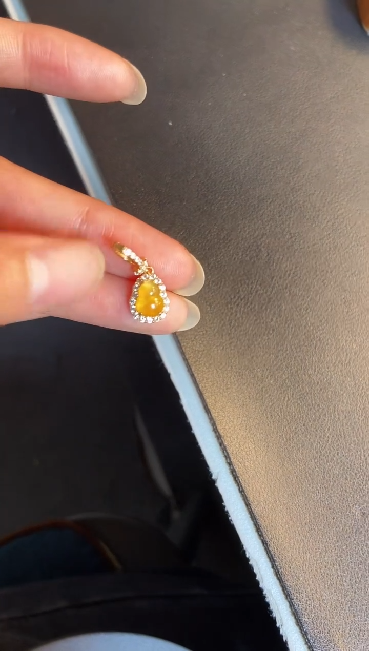 吊坠(不含链)银S925镶嵌翡翠1