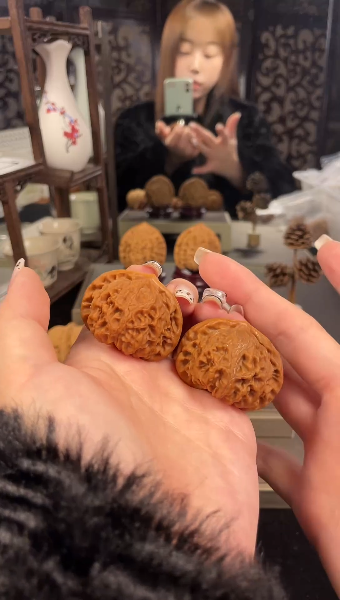 【闪购商品】文玩核桃把件宫灯42尺-12