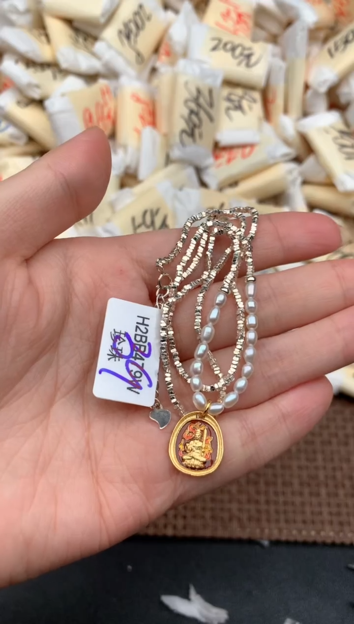 颈饰银S925镶嵌淡水珍珠1