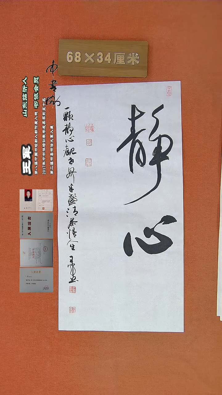 【闪购商品】书法893a王军书法作品