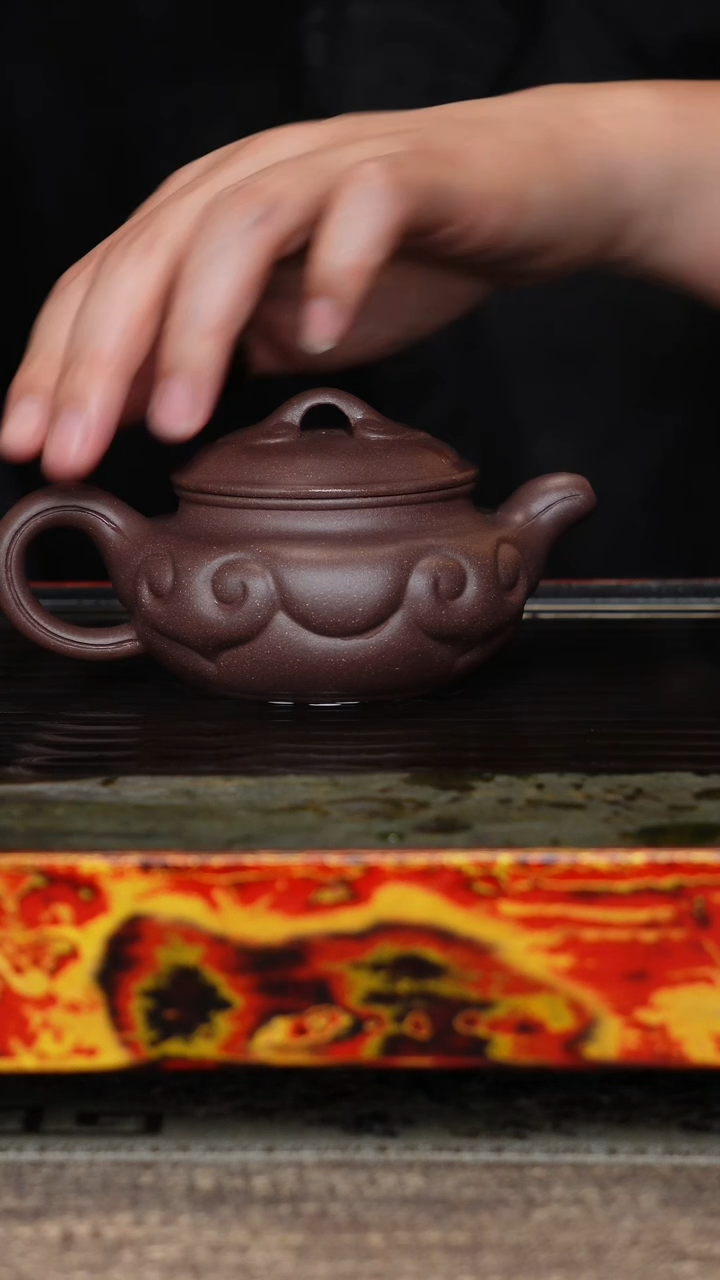 【闪购商品】紫砂茶壶仿古如意明清风格紫泥半手工