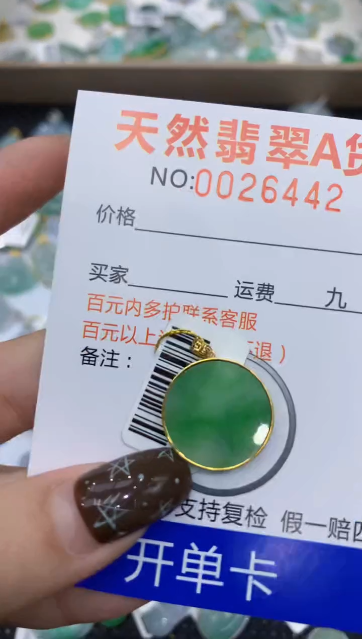 【闪购商品】翡翠颈饰18K金镶嵌1111111111