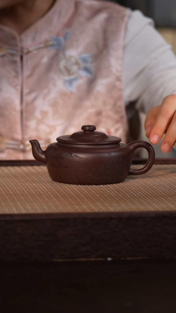 茶壶紫砂老紫泥 270cc