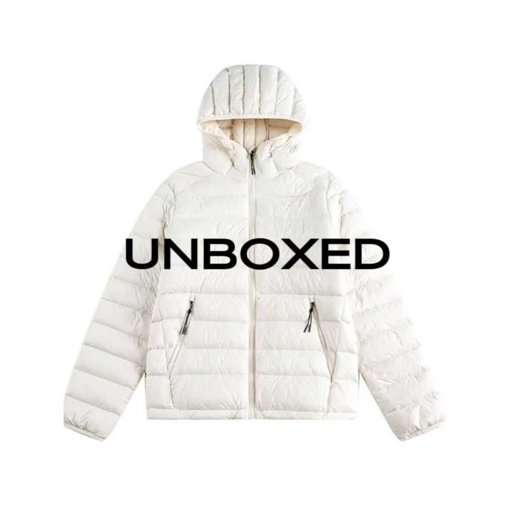 UNBOXED多色运动连帽外套男女冬季短款白鸭绒轻量化排骨羽绒服