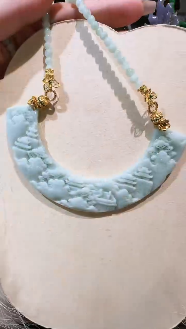 【闪购商品】翡翠颈饰未镶嵌国风