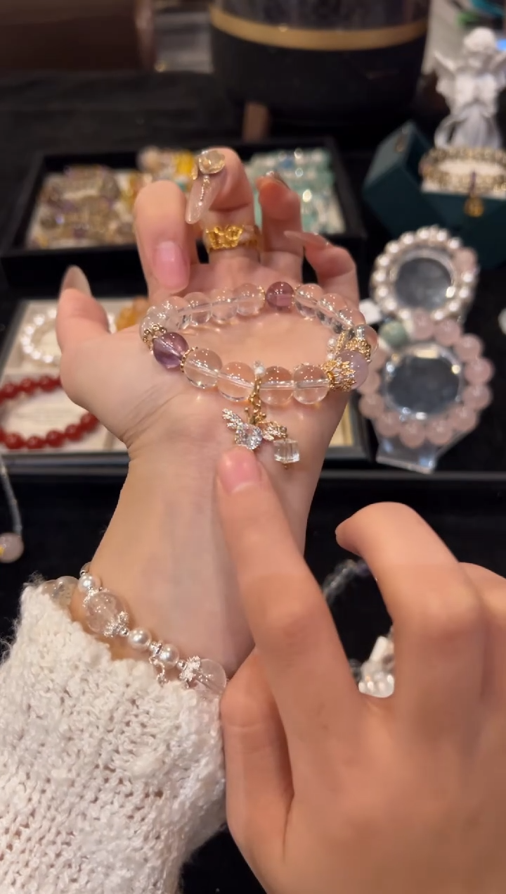 项链未镶嵌水晶白水设计款手串 多样性发一