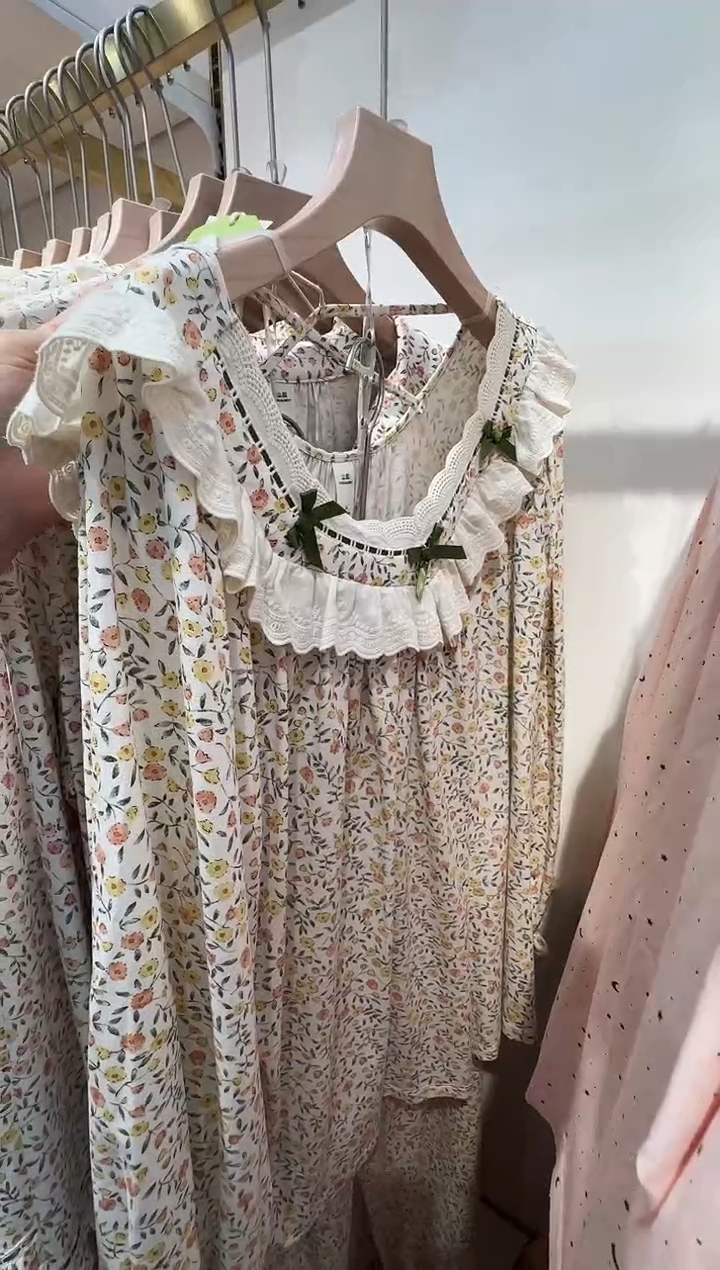 棉类混纺尘熙睡衣套装