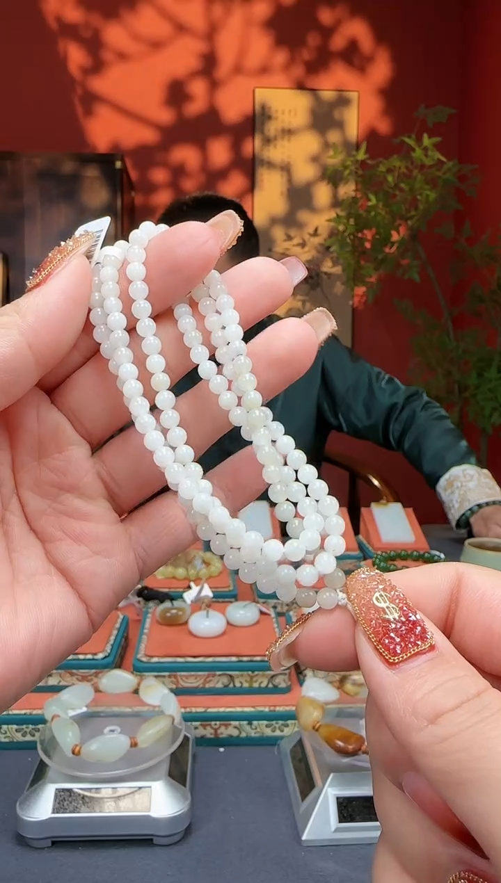 【闪购商品】和田玉链子未镶嵌链子卡4