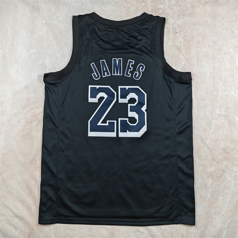 湖人23号詹姆斯荣誉版热压篮球训练速干透气运动服