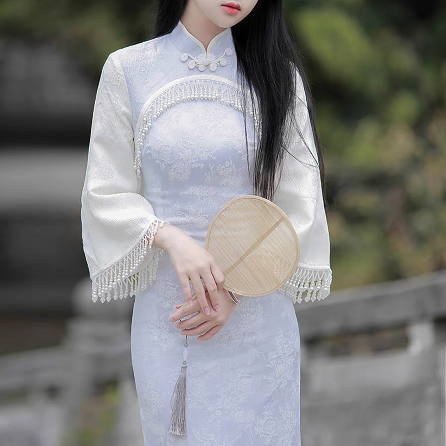 57国风新款日常减龄款改良新中式气质高端复古遮肉连衣裙女