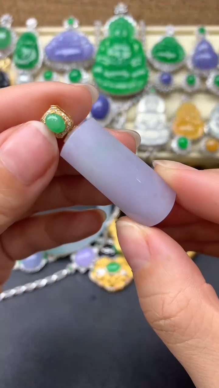 【闪购商品】翡翠颈饰18K金镶嵌142-中国好珍宝