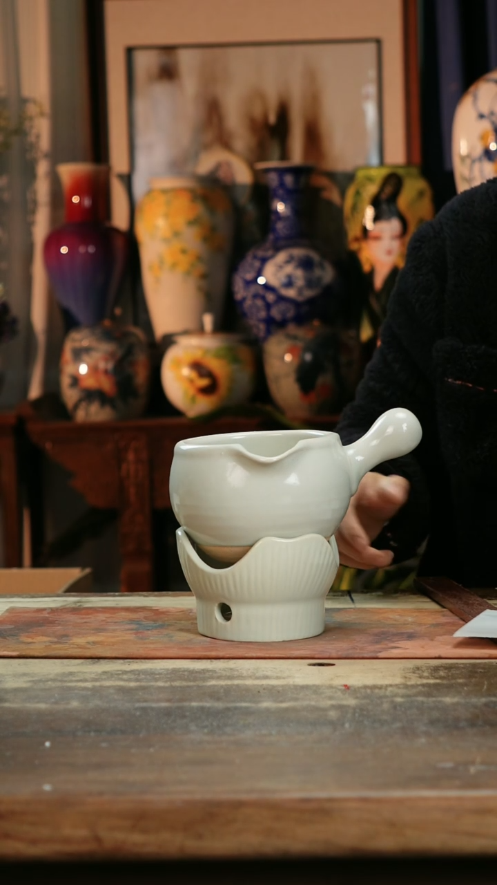 【闪购商品】瓷片景德镇纯手工釉下彩精品花瓶
