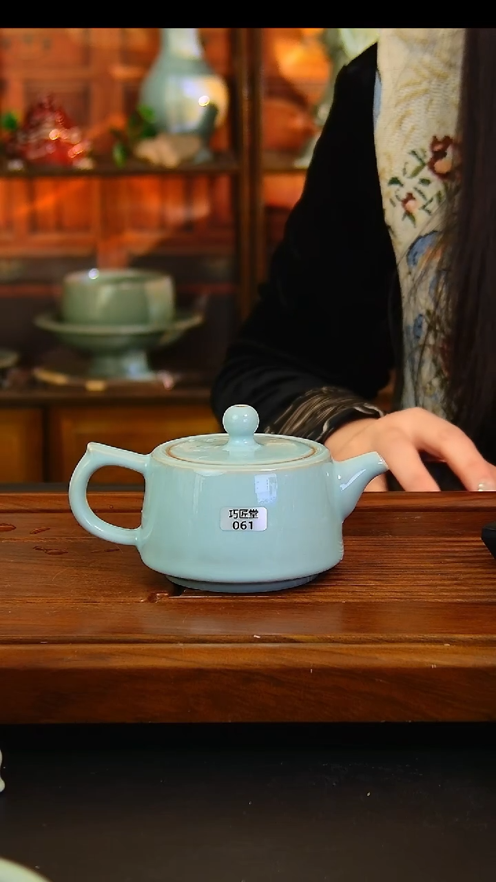 瓷片福利全手工井栏壶，暇