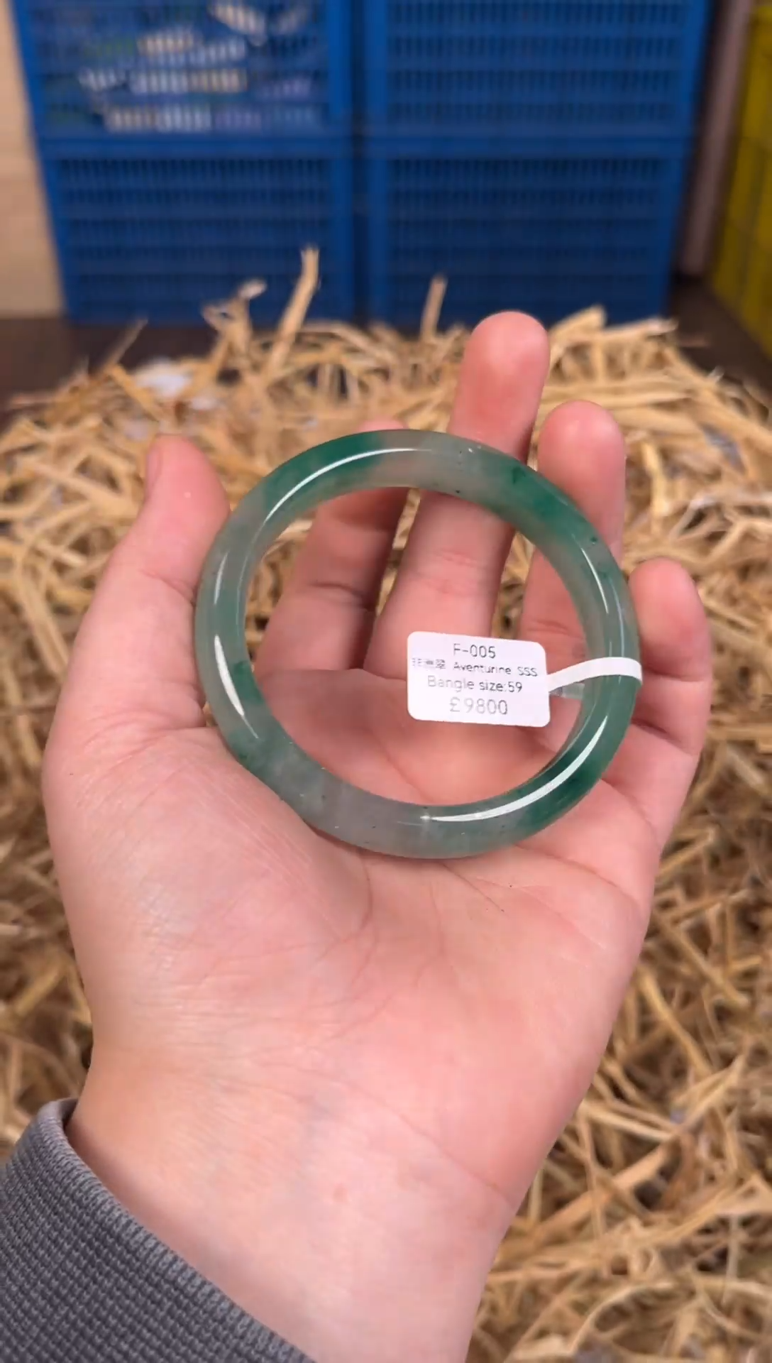 未镶嵌手镯石英质玉编码F005