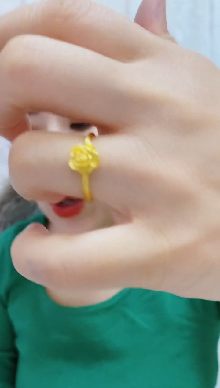 合金无059小花戒指