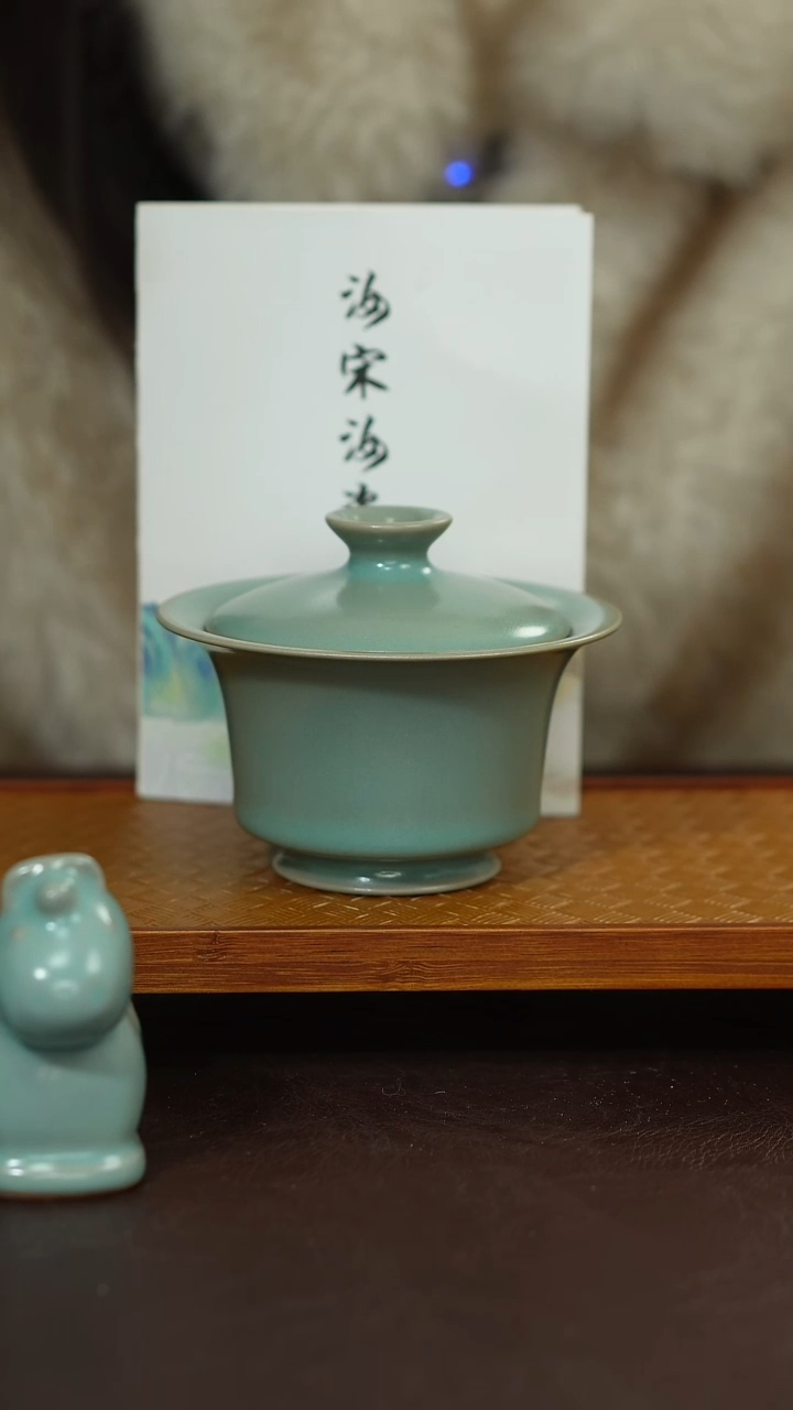 摆件陶原矿原釉汝宋汝瓷