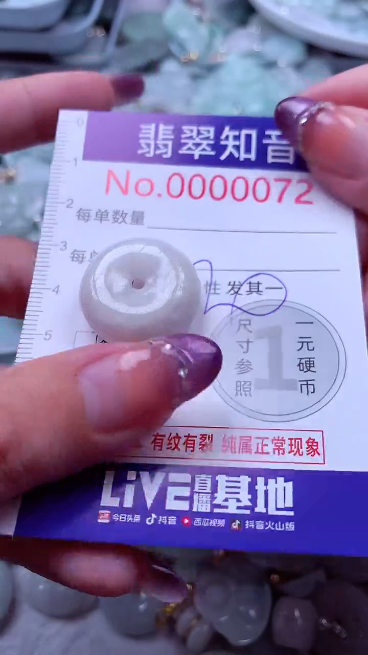 翡翠未镶嵌吊坠(不含链)72