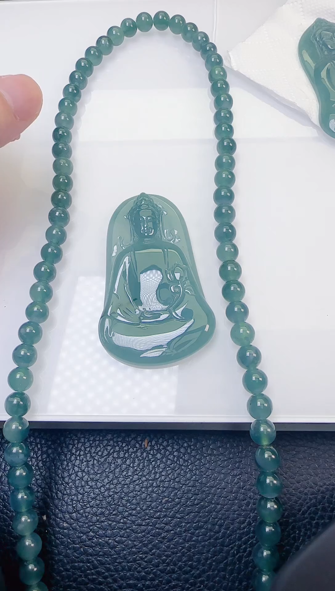 颈饰未镶嵌翡翠天然A货翡翠  多样性随机发其一
