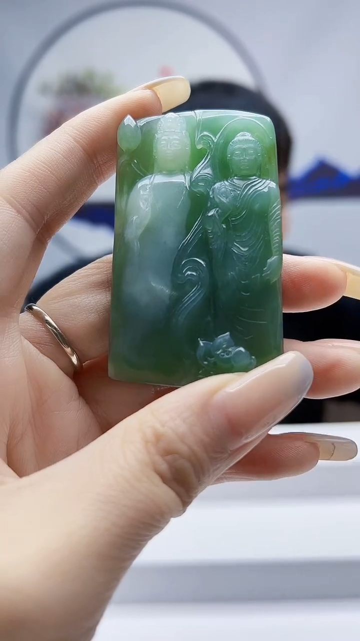未镶嵌定制翡翠毛货挂件78