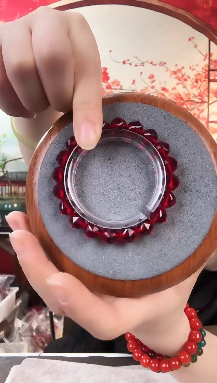 〔海洋之梦〕菱形切 手串