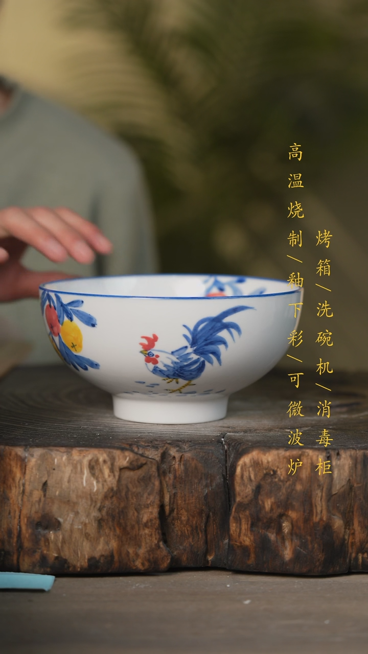 【闪购商品】瓷片景德镇高温釉下彩可微波烤箱洗碗机