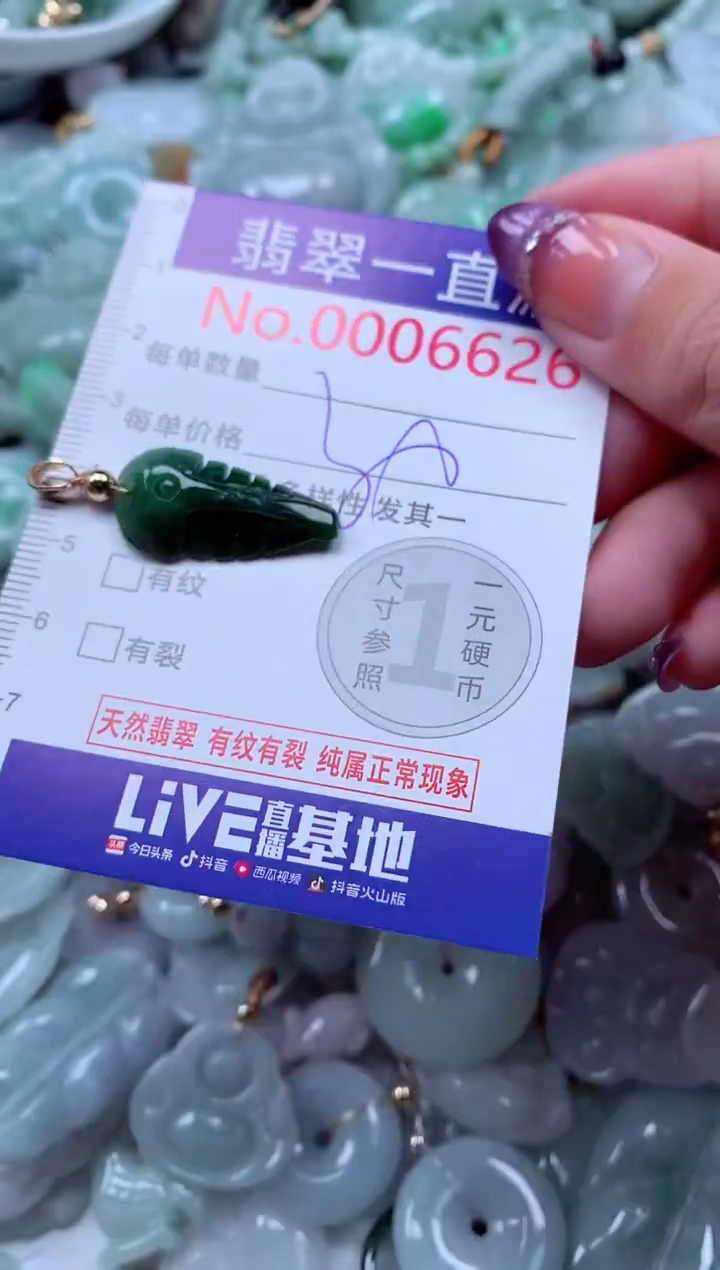 翡翠未镶嵌吊坠(不含链)6626