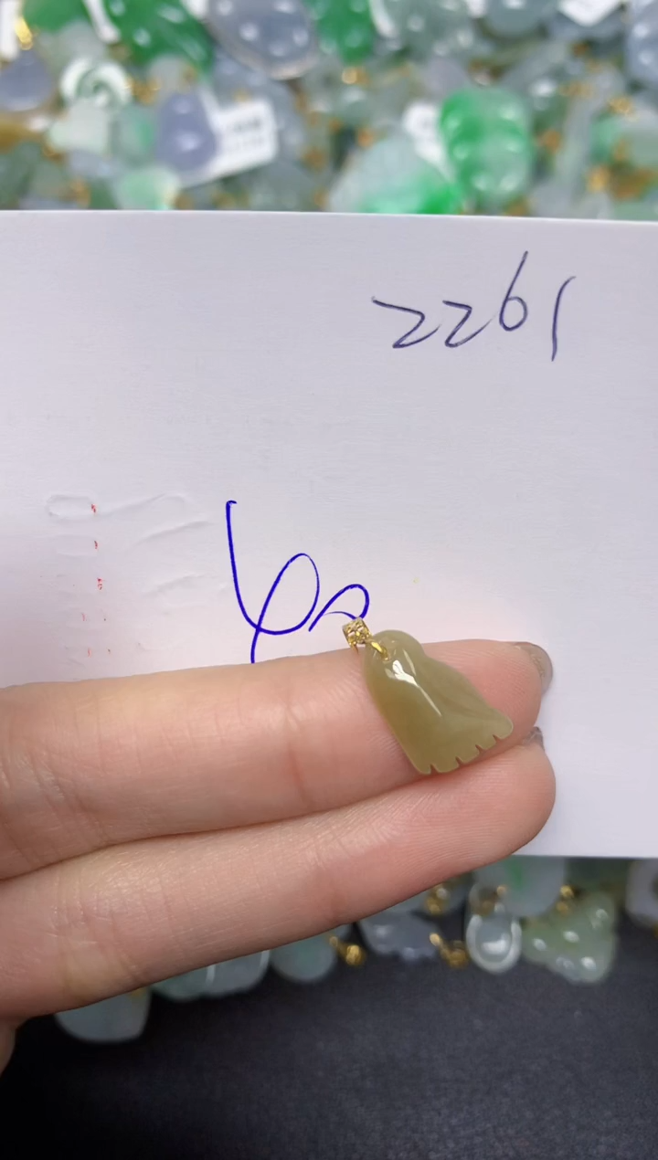【闪购商品】翡翠颈饰18K金镶嵌 天然翡翠A货