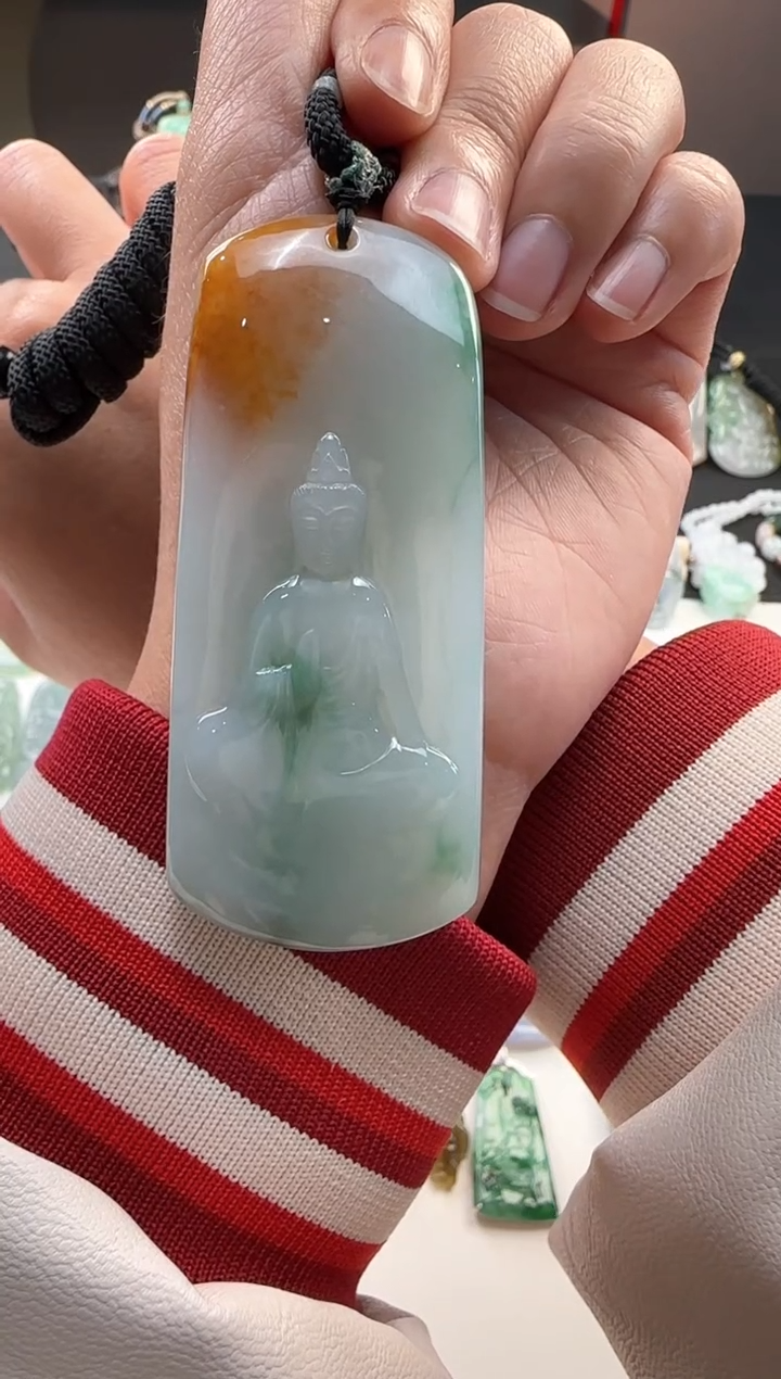 【闪购商品】翡翠颈饰未镶嵌天然缅甸A货翡翠吊坠