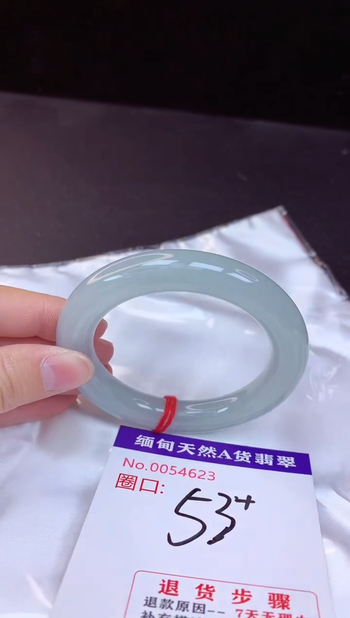 【闪购商品】翡翠手镯未镶嵌53+             
