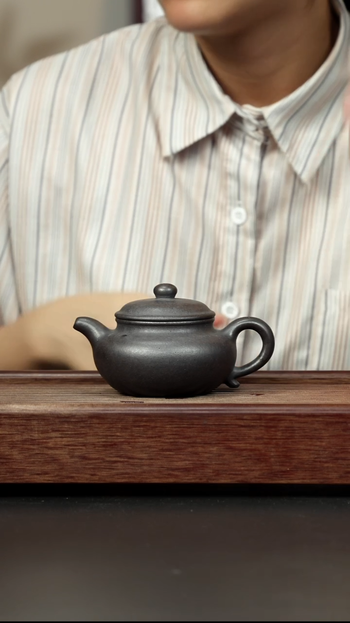 紫砂茶壶还原烧老紫泥 仿古