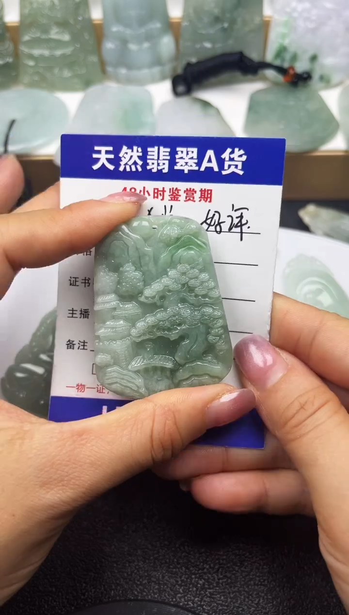 颈饰未镶嵌翡翠              