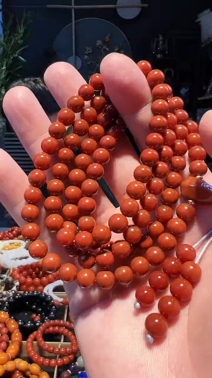 【闪购商品】南红玛瑙手链未镶嵌7大+108