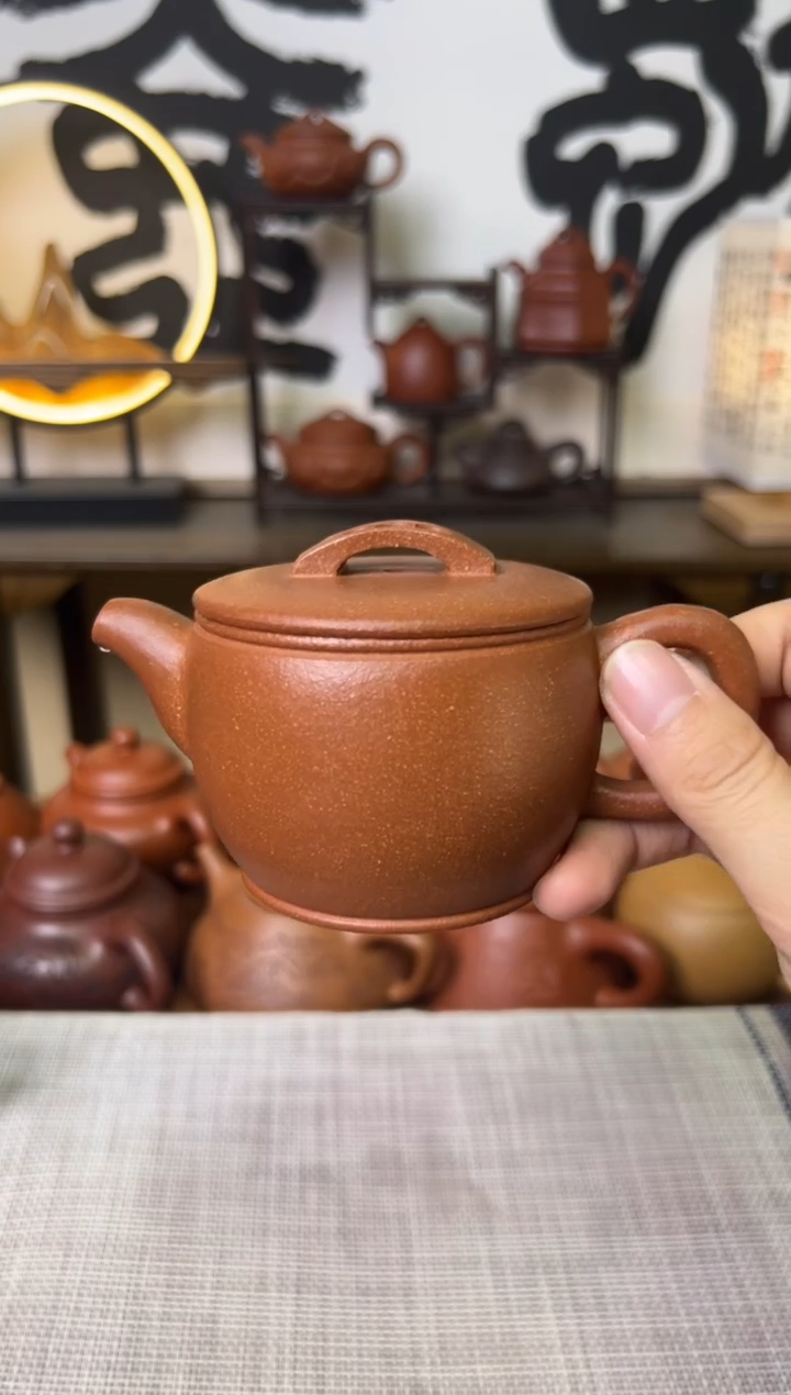 【闪购商品】段泥茶壶独壶黄降坡汉瓦壶150CC