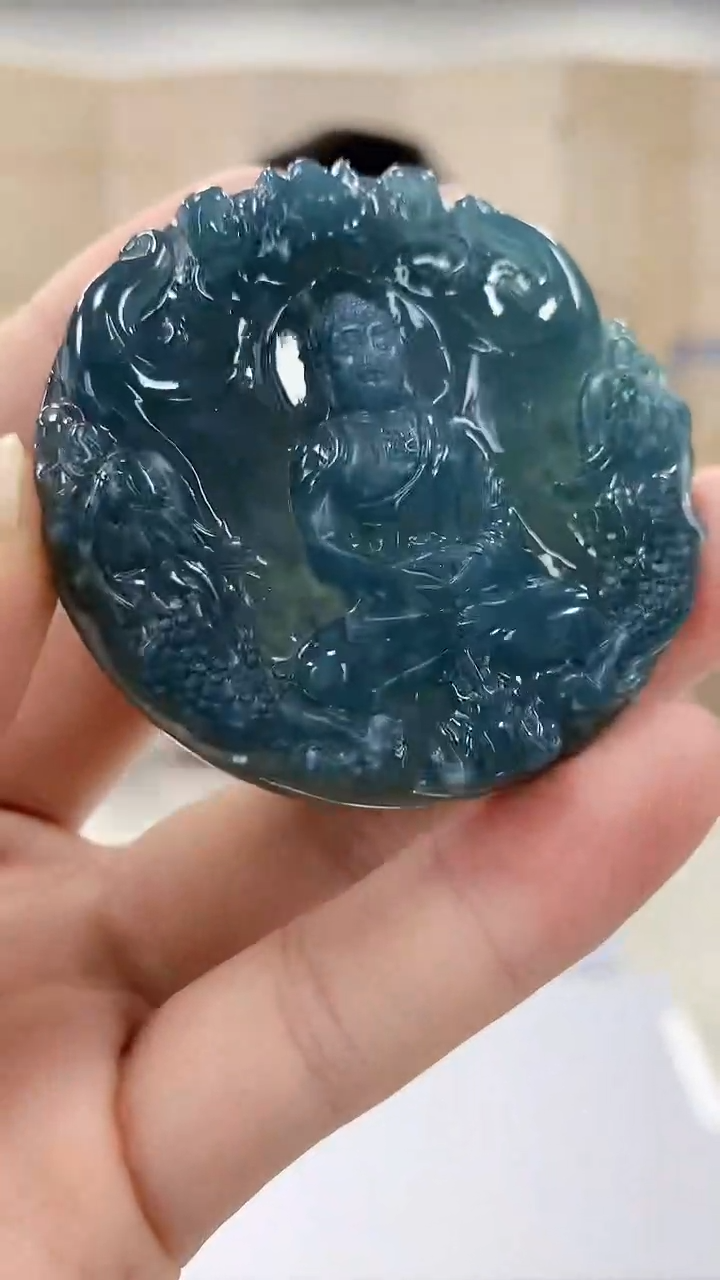 【闪购商品】定制翡翠未镶嵌5152bb-毛货挂件119