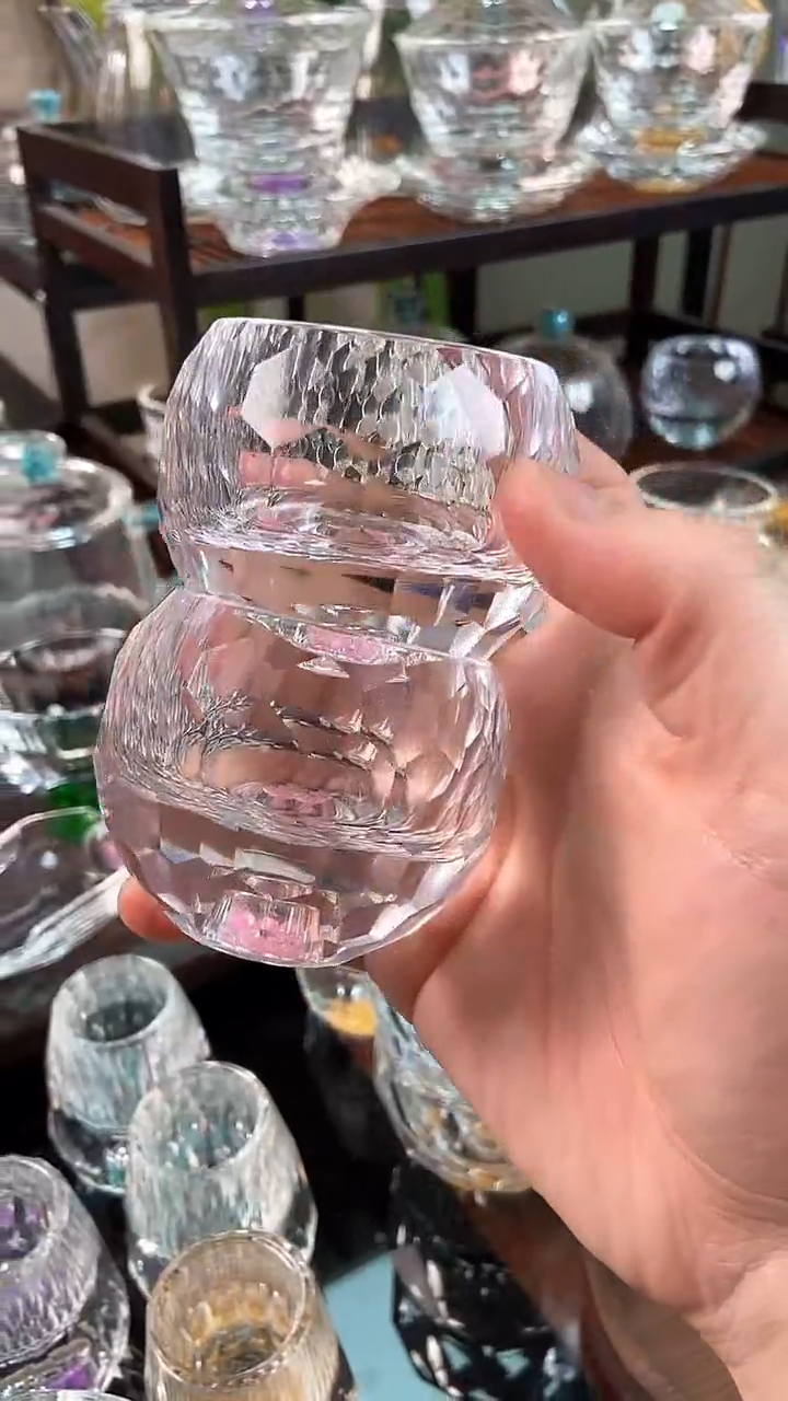 【闪购商品】水晶球形小茶碗粉色2个装