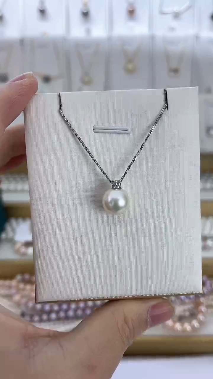 【闪购商品】淡水珍珠颈饰未镶嵌12天然极光珍珠戴妃吊坠10-11