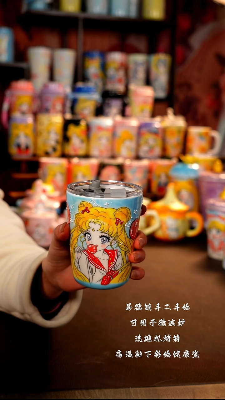 景德镇陶瓷手绘杯杯