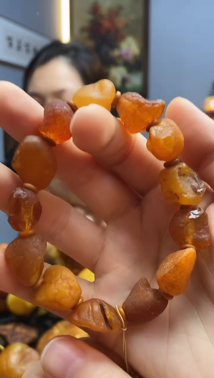 手链琥珀未镶嵌手串