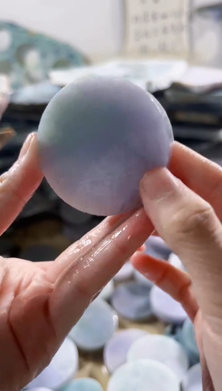 翡翠散珠缅甸翡翠A货柠485