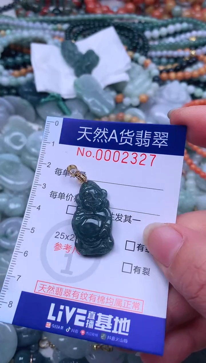 颈饰未镶嵌翡翠天然翡翠