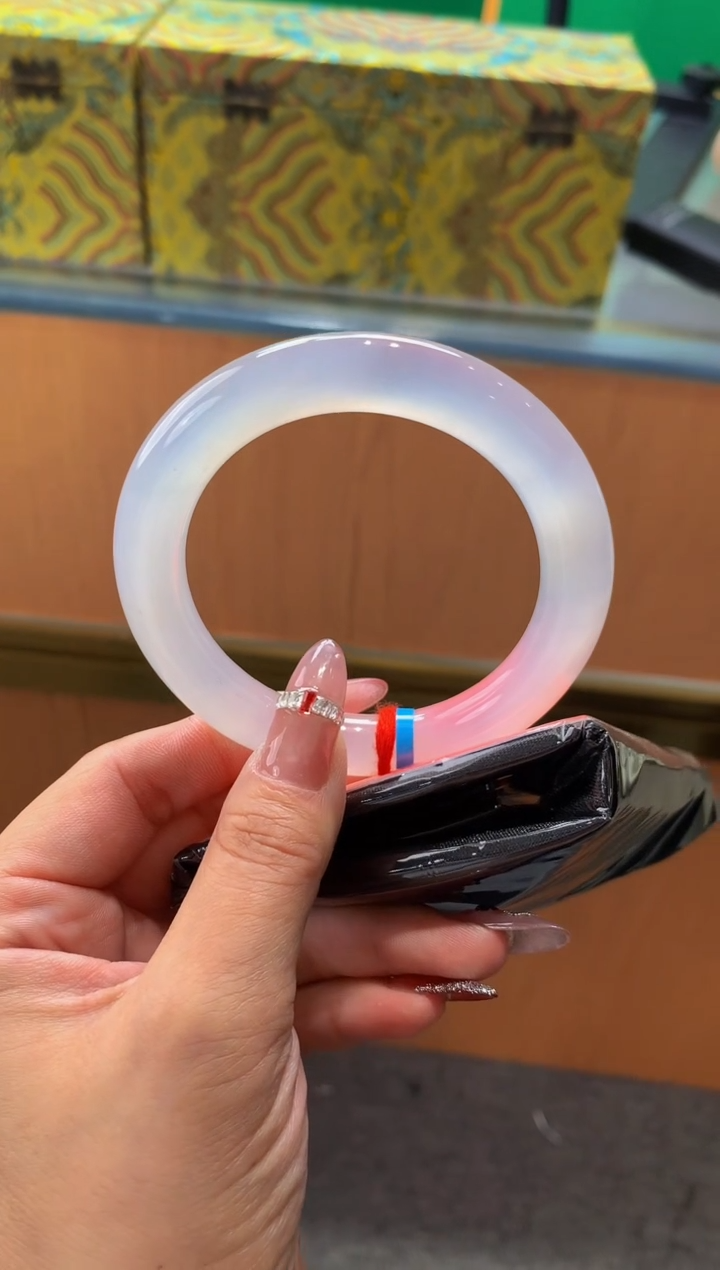 未镶嵌手镯翡翠-F94-圆条54-全款36.8万-定金2万