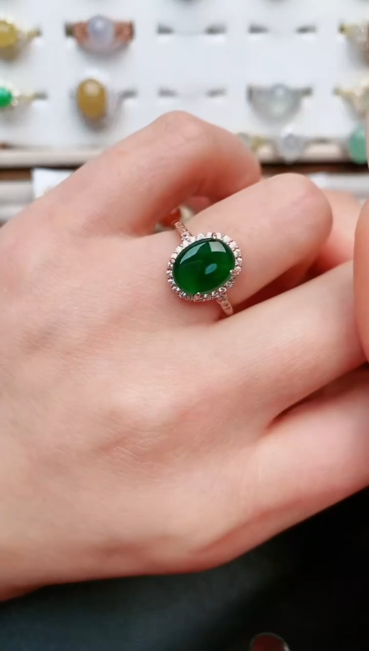 【闪购商品】翡翠戒指银S925镶嵌.....