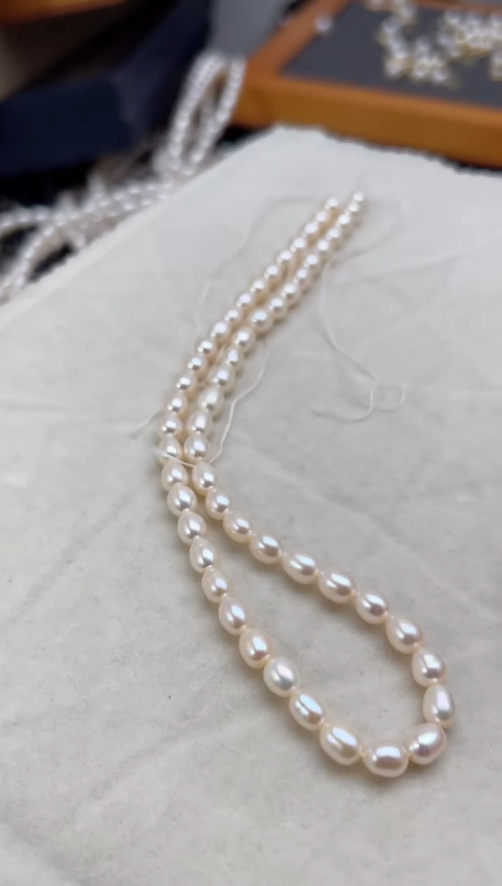 未镶嵌淡水珍珠63珍珠项链（强光）5mm左右无核