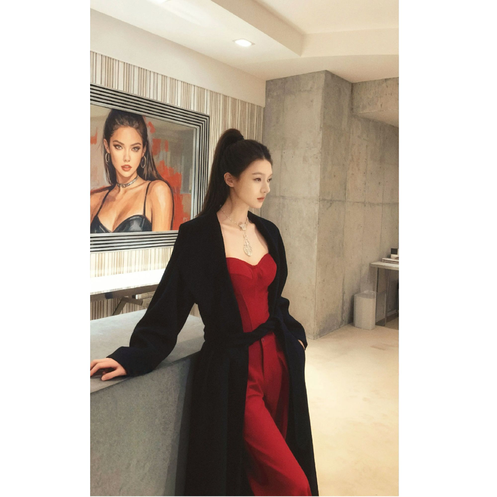 秋冬2026新款气质开衫外套纯欲风性感减龄抹胸背心上衣配休闲裤女