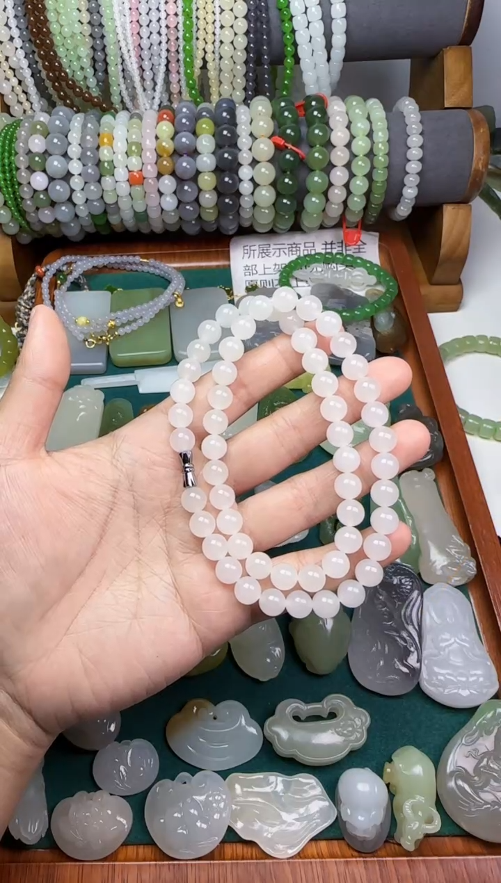 【闪购商品】和田玉无未镶嵌8mm项链