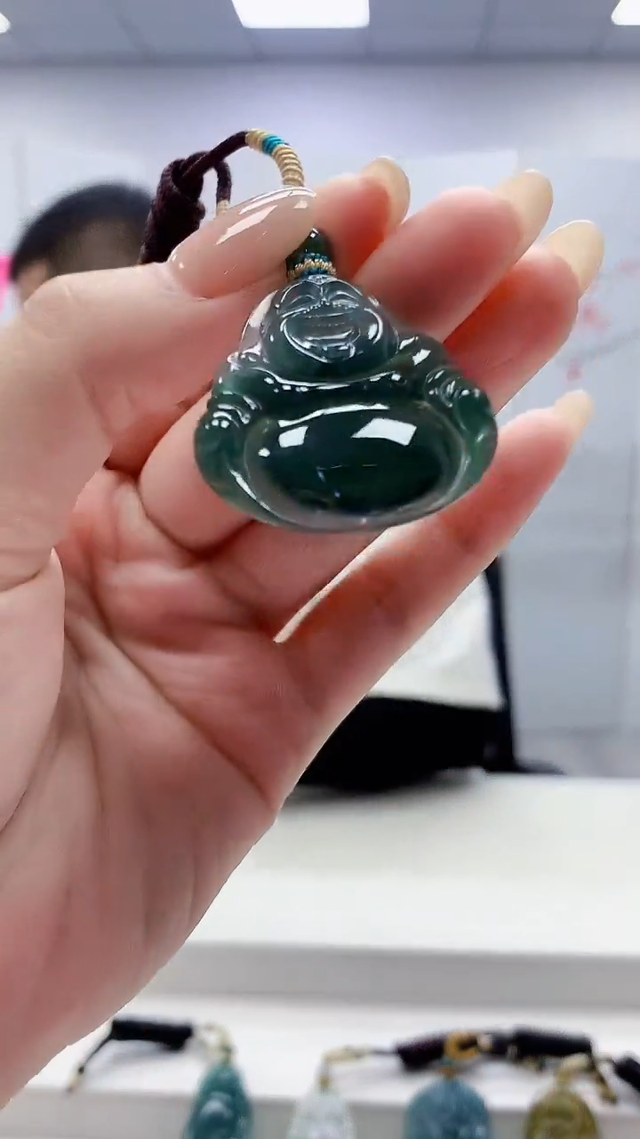 未镶嵌定制翡翠4898lr-毛货挂件35