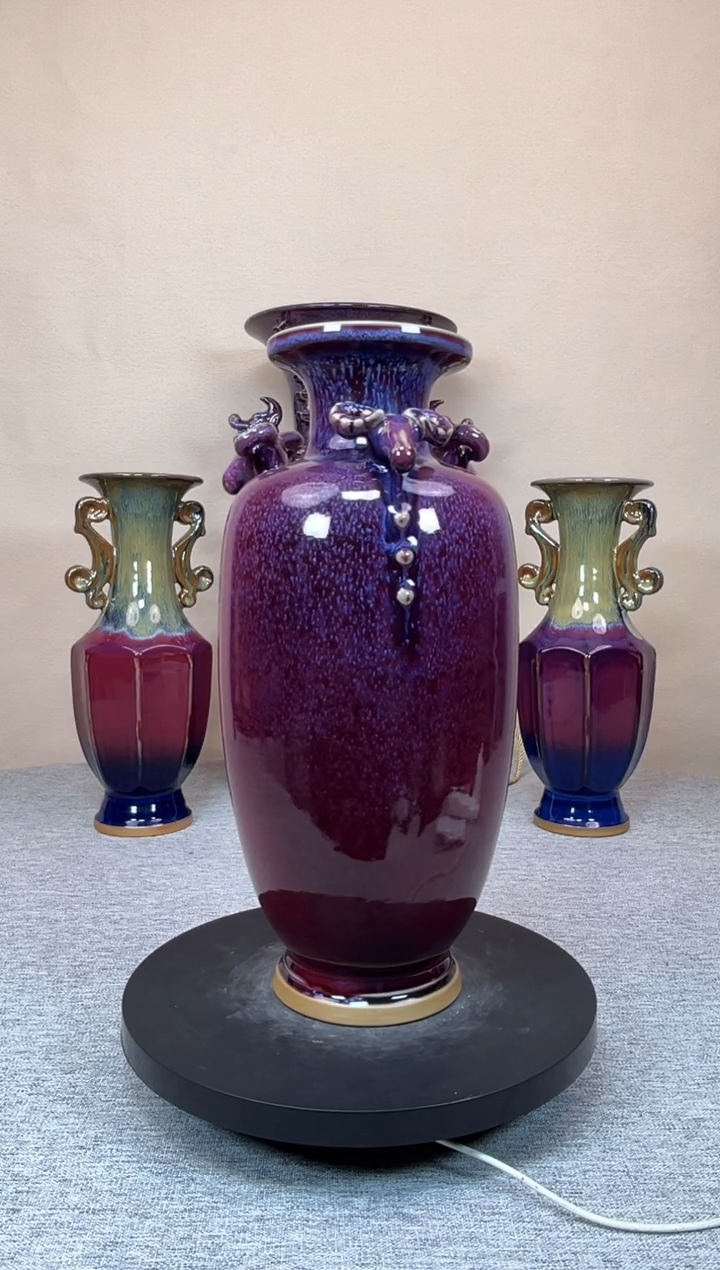 摆件陶神垕钧瓷收藏工艺品