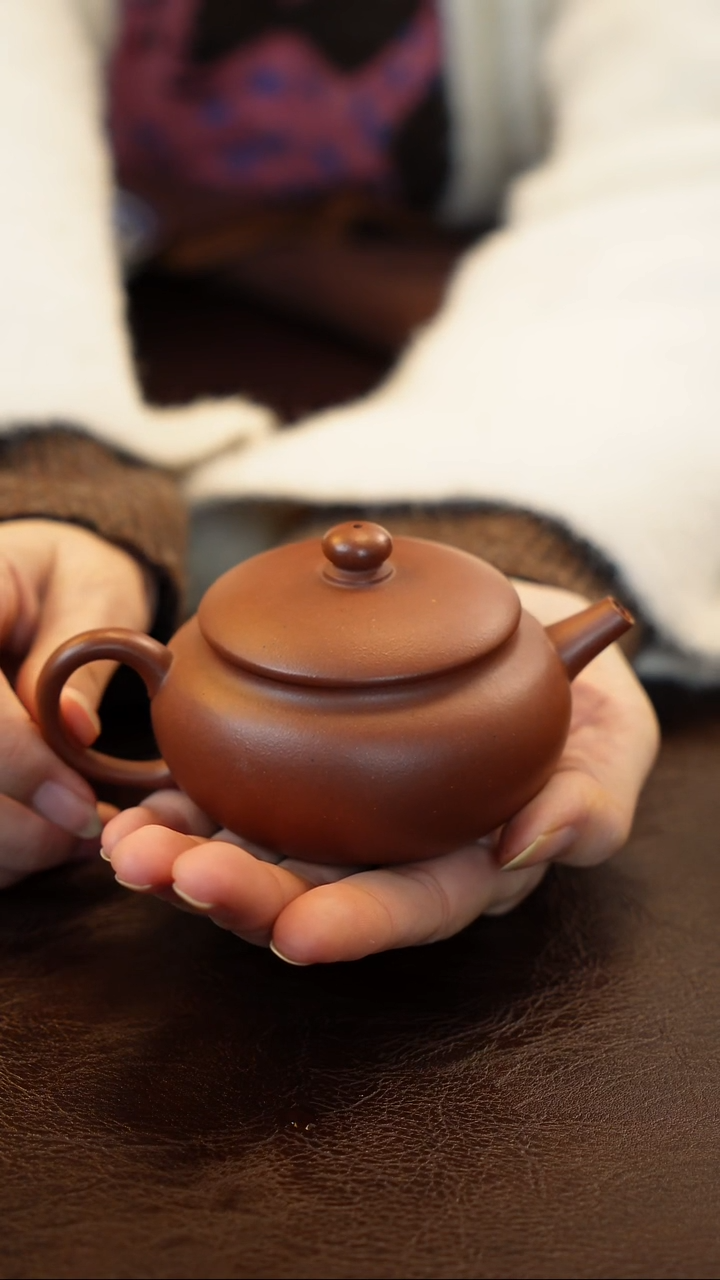 底槽青茶碗紫砂紫泥腹古壶