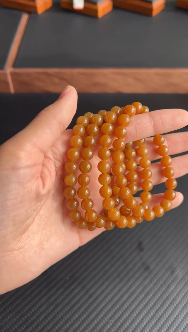 手串未镶嵌和田玉若羌微色差卡8多样性发货拍一发一