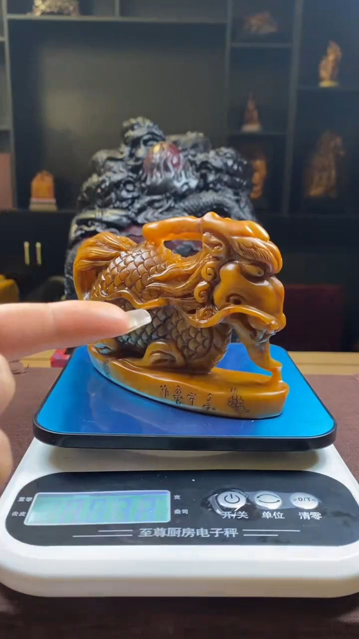 【闪购商品】寿山石印石田黄饕鬄摆件